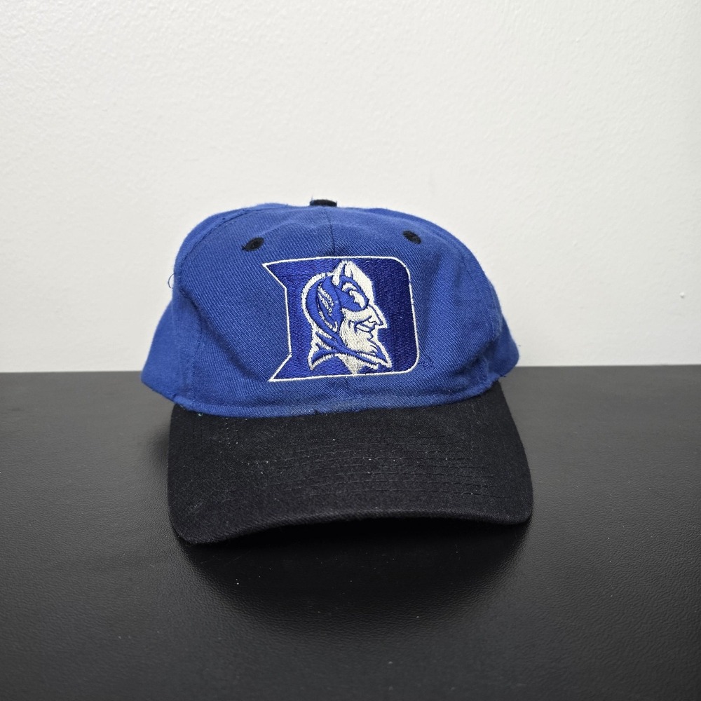 Vintage Duke‎ Blue Devils Hat Cap Mens Snap Back NCAA Basketball Football 90s